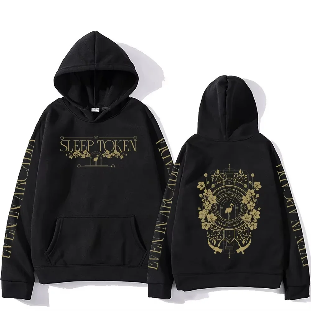 2025 SleepToken Metal Band Hoodies Unisex Men's Women Fans Sweatshirt Fashion Groove Metal Aesthetic Streetwear Retro Loose-fit