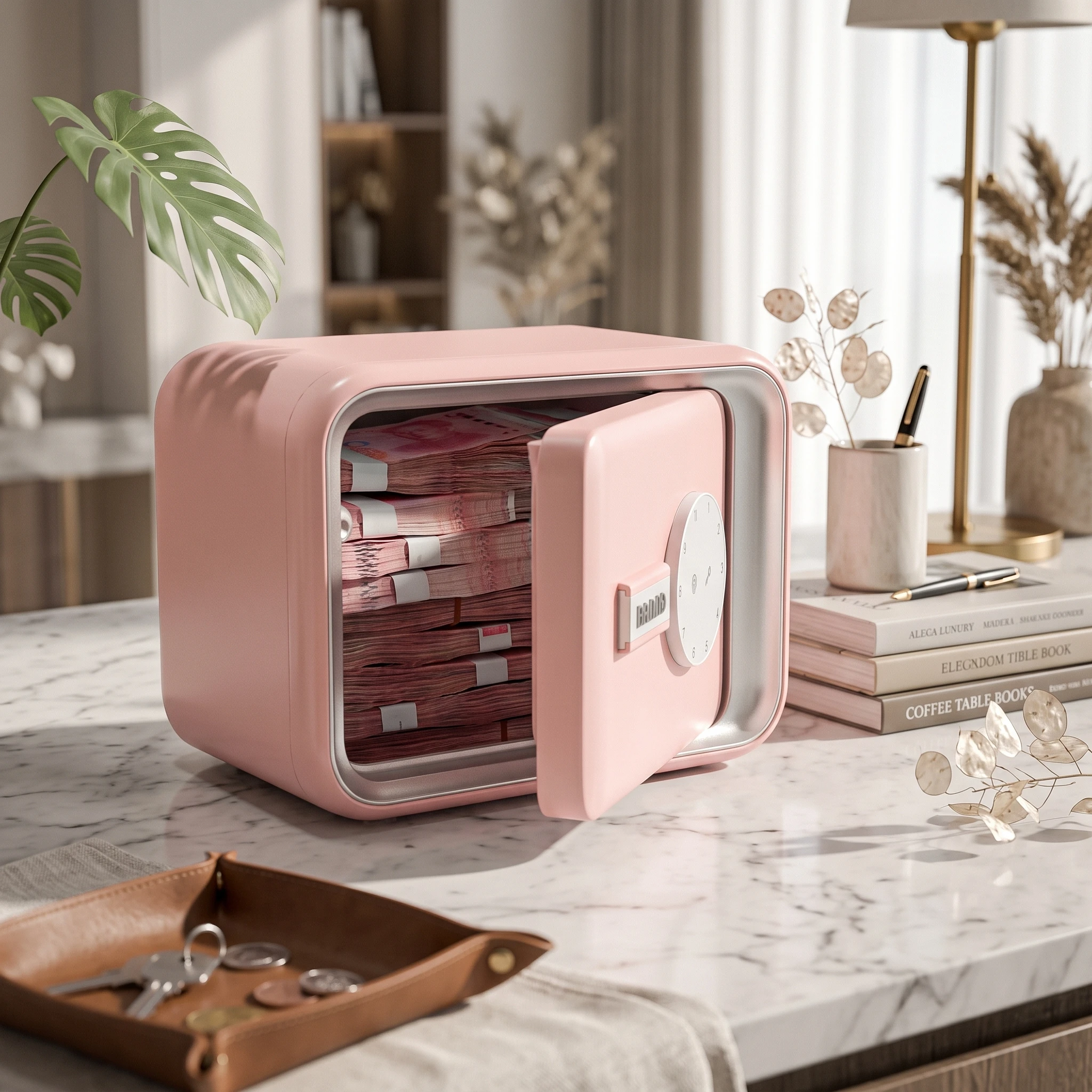 Electronic Piggy Bank Automatic Piggy Bank with Password Lock Mini Safe Voice Container Fun for Boys and Girls, Desk, Bedroom