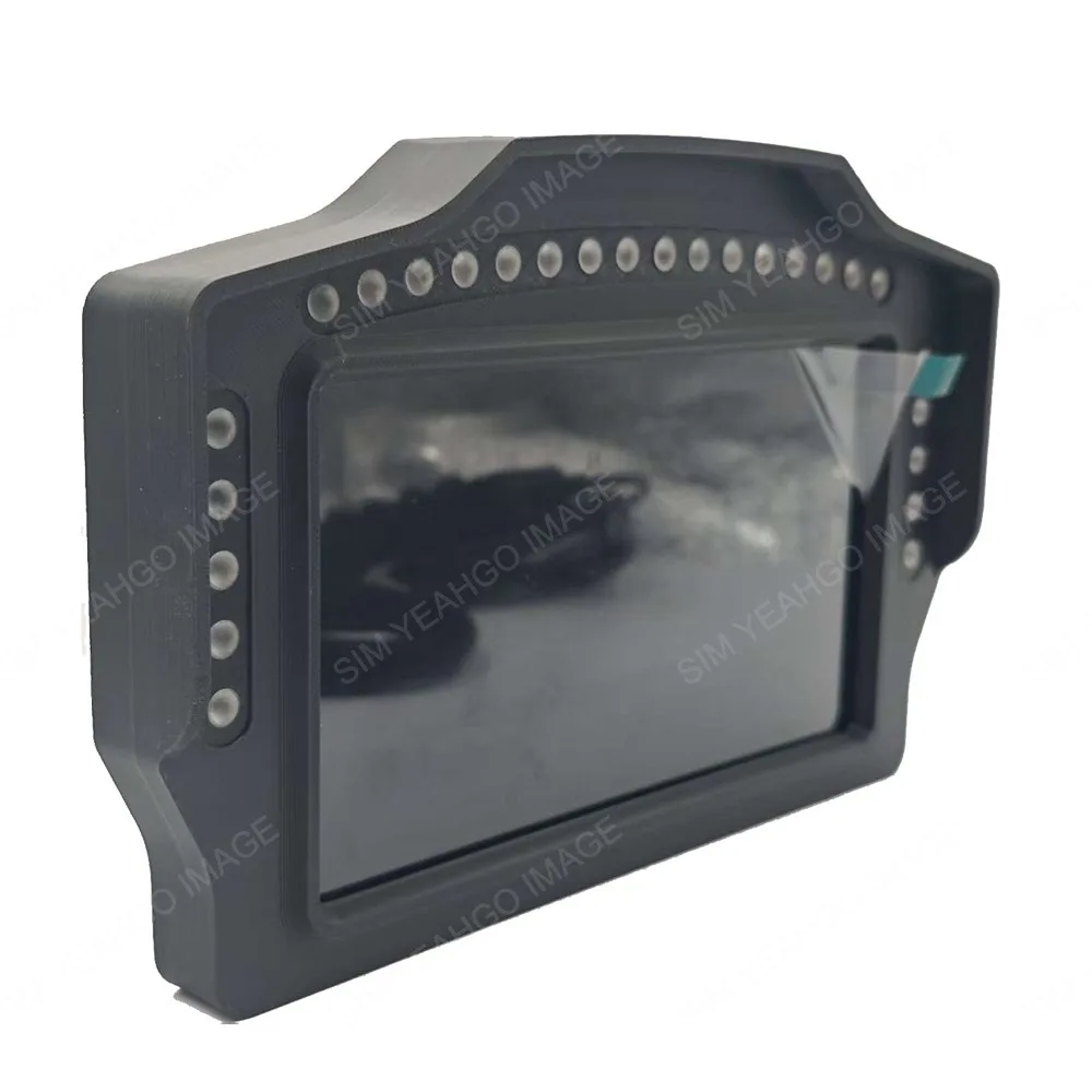 لعبة الكمبيوتر Simracing 7 بوصة لوحة القيادة متعددة الوظائف عرض سرعة الأداة لملحقات FANATEC Simagic MOZA Logitech G29