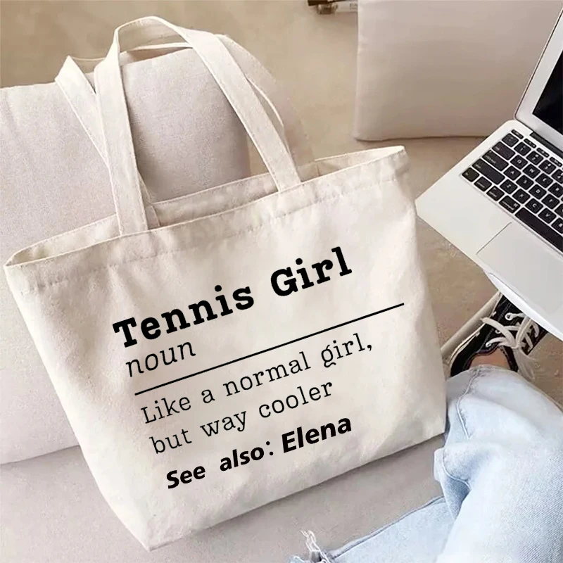 مخصص شخصية اسم التنس قماش حمل حقيبة فريق التنس المدرب هدية تنس طاولة حقيبة التخزين بينغ بونغ عاشق الهدايا حقيبة يد