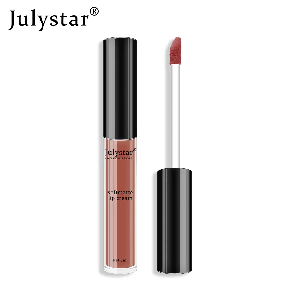 Julystar Lippenstift Rood Fluwelen Lippenstift Mistige Matte Lippenstift Lip Glazuur Make-Up Voor Vrouwen Cosmetica Lipgloss Tint Vloeibare Lippenstift