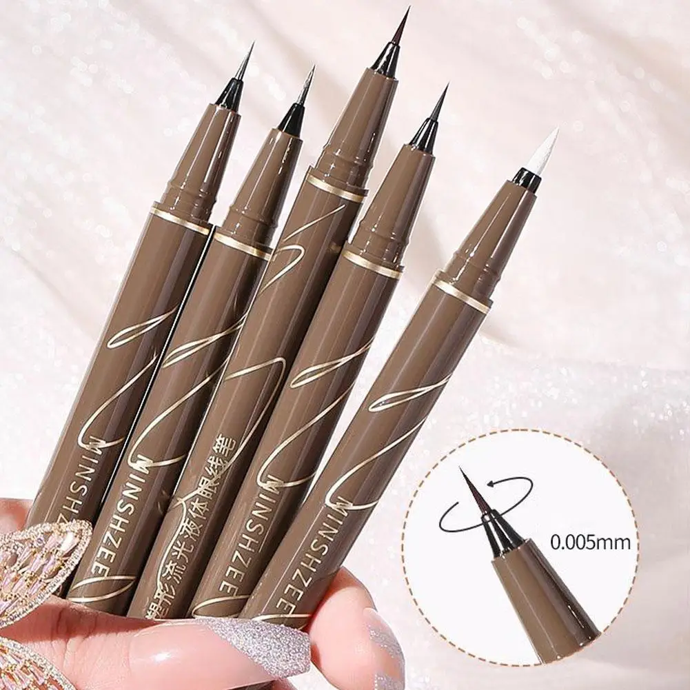 

Black Liquid Eyeliner Lasting Waterproof Sweatproof Eyeliner Lying Silkworm Pen Natural Eyes Makeup Women Beauty Cosmetics