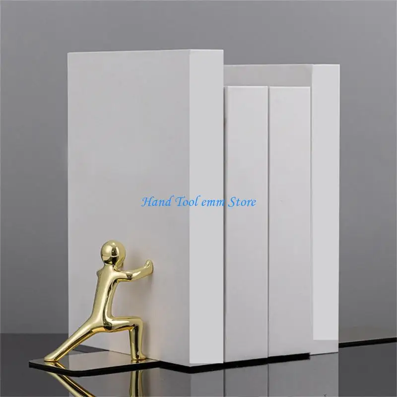 

H37F Bookends Kung Fu Man Book Stoppers Book Holders Shelf Decorative Bookends