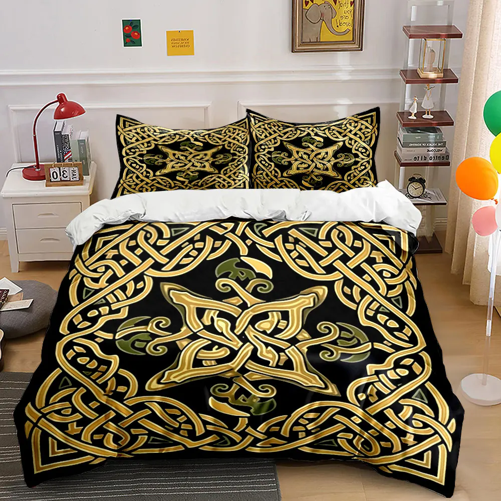 

Elegant Celtic Design Set - Decor Exquisite three-piece bedding set gift for kids and adults