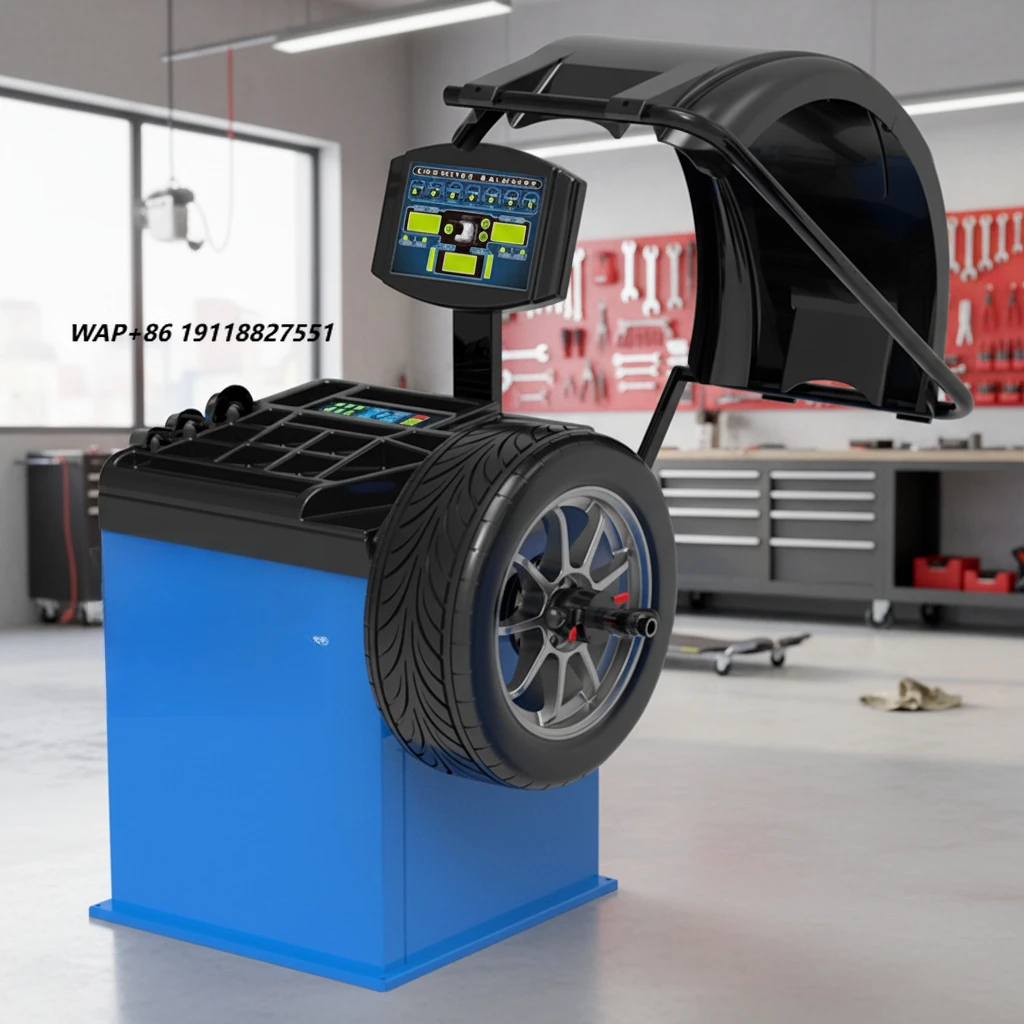 Balanceadora de Ruedas de Alta Resistencia AUTEC ATB-90 para Camiones, Autobuses y Vehículos Comerciales, Bajo Ruido, Funcionamiento Estable, 220V, Inalámbrica