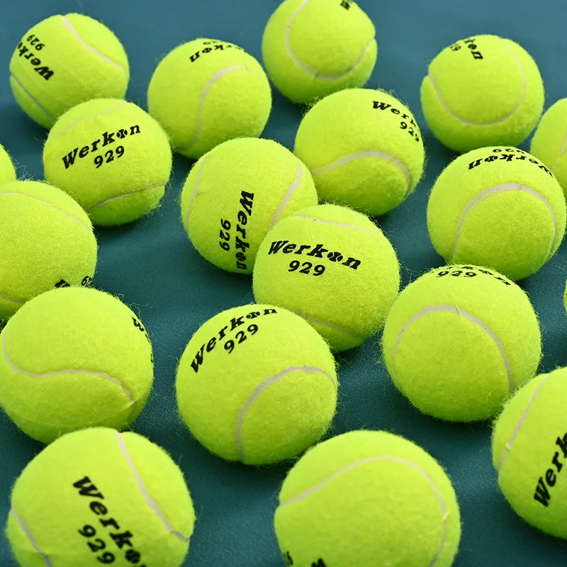 1pcs Tennis Balls Natural Rubber Tough and High Elasticity Tennis Sports Fitness Training Ball for Teenagers and Adults Tennis