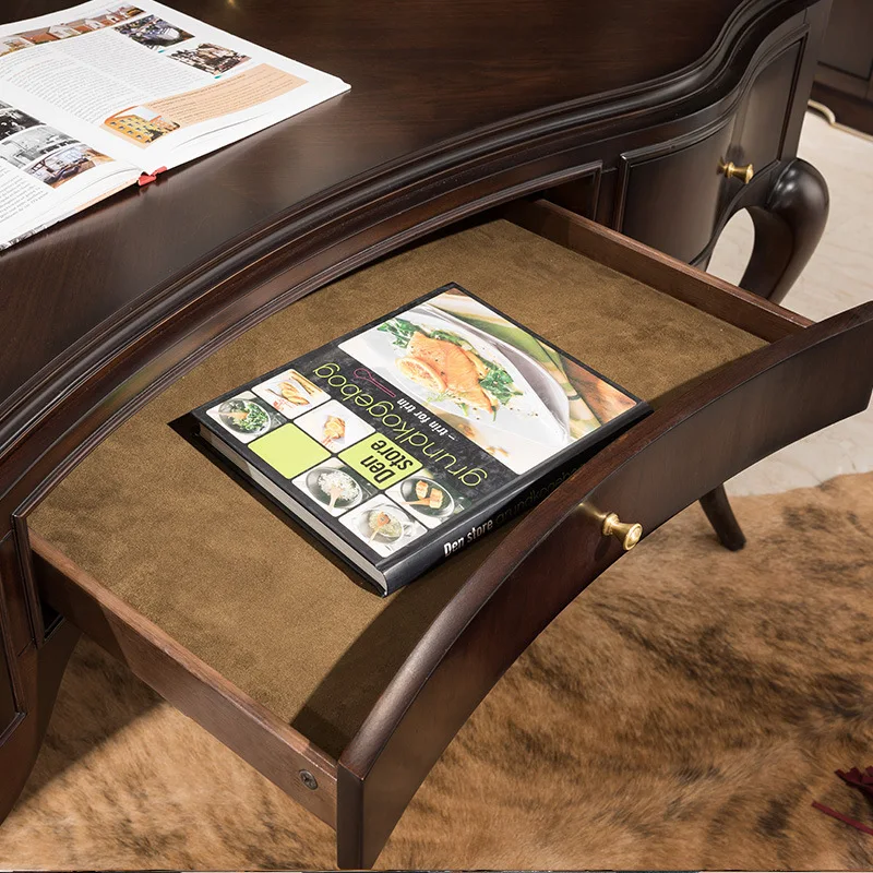French desk simple desk study desk book chair