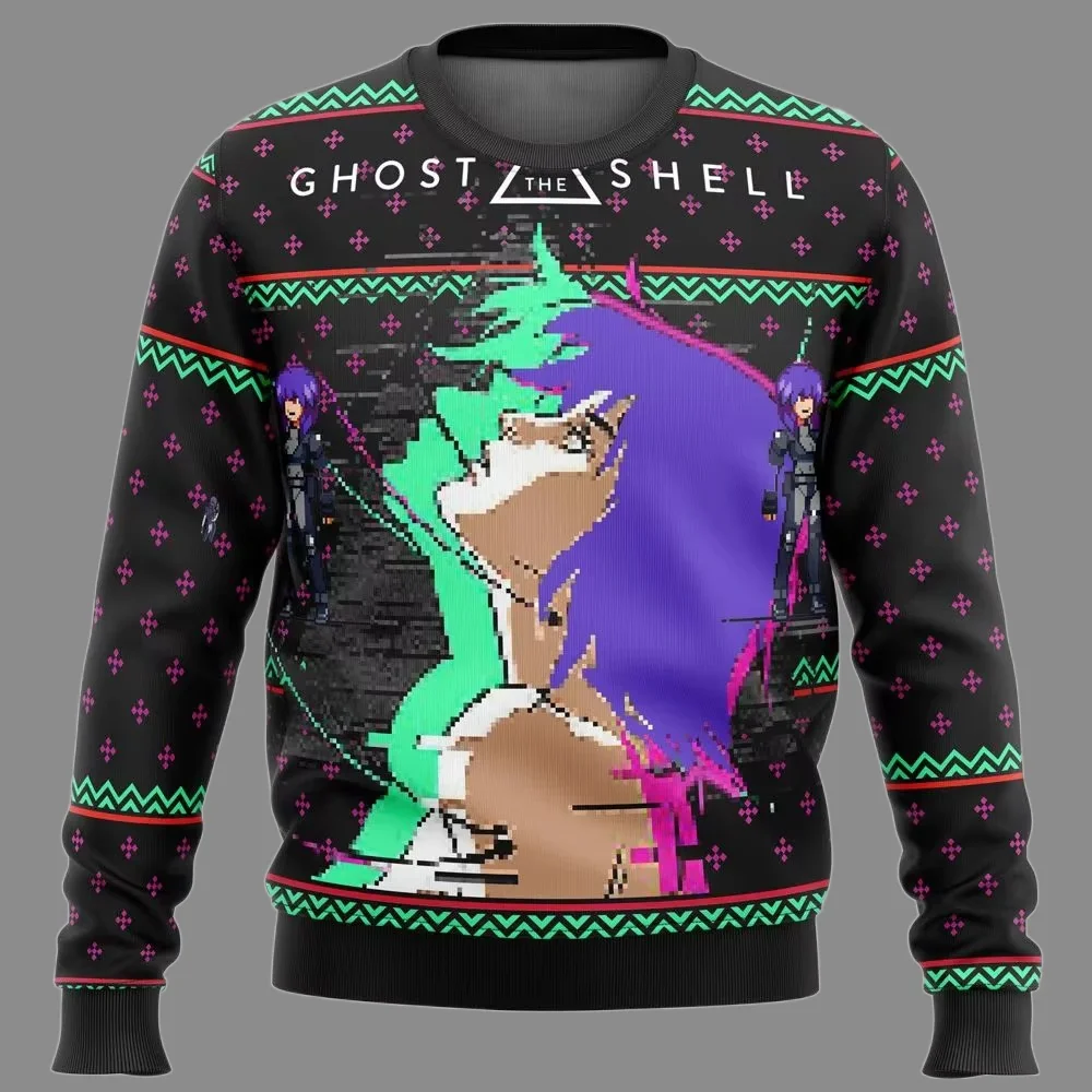 Tachikoma Robots Ghost in The Shell Ugly Merry Christmas Sweater 2026 Fashion Men Hoodie Pullover Tops Winter Women Sweatshirt