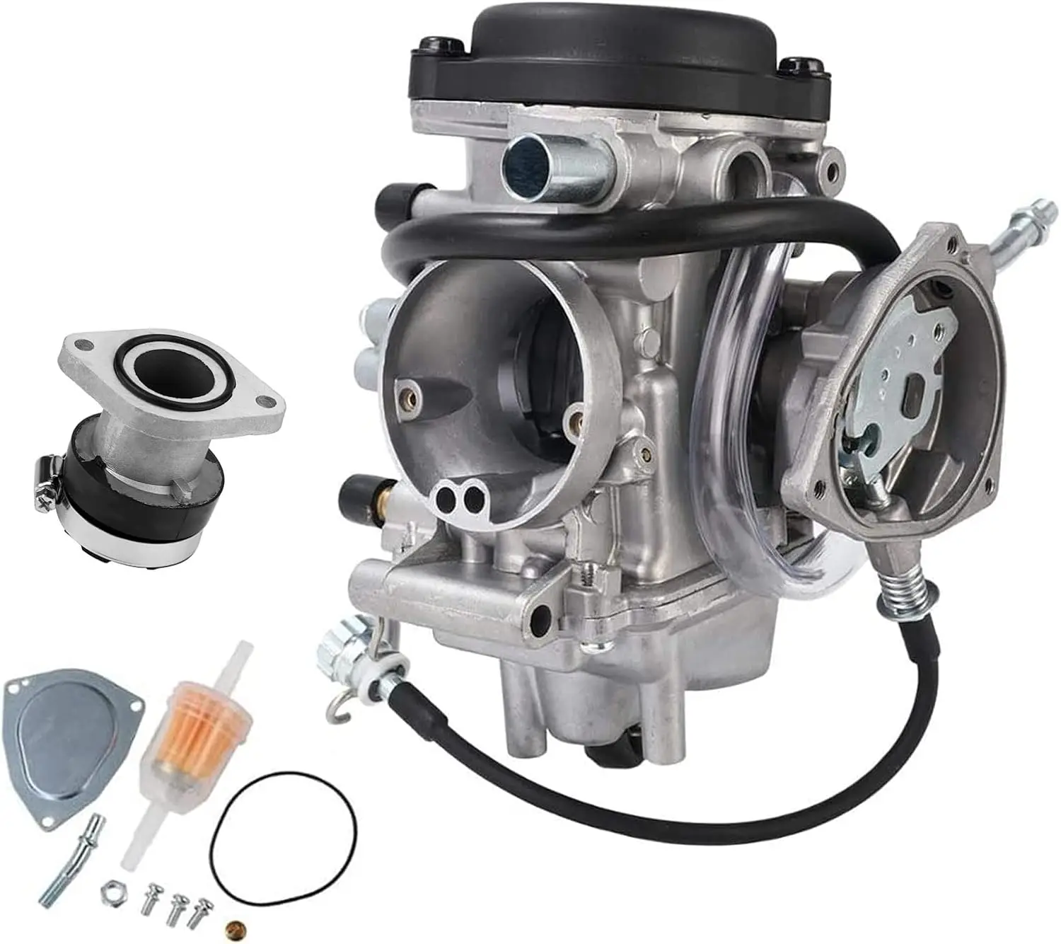 For Carburetor Carb for Yamaha Bruin 250 2005-2006, Big Bear 250 YFM250B 2007-2009 ATV (with Intake Manifold Boot)