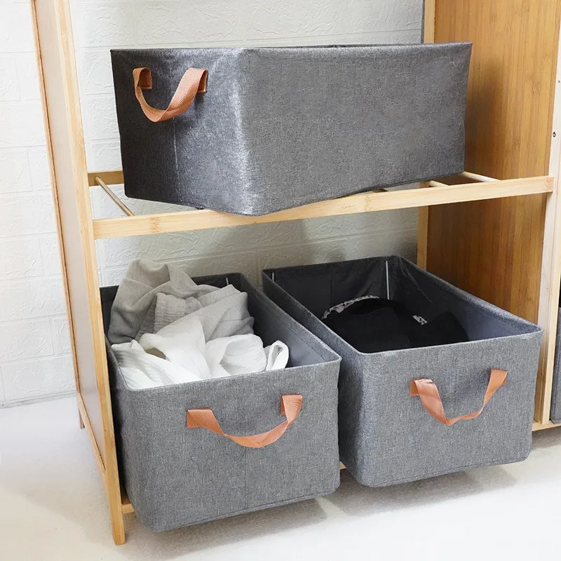 Household Wardrobe Cationic Storage Box Drawer Type Large Capacity Foldable Clothes Jeans Portable Storage Box - view 2