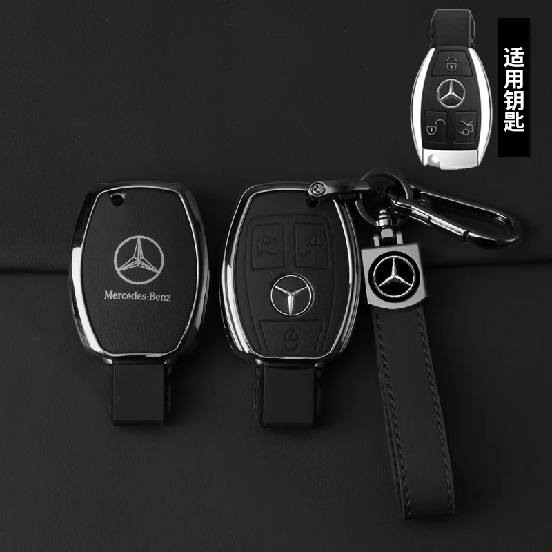 2/3 Buttons Remote Smart Car Key Case Cover For Mercedes Benz A B C E S Class C200 C300 E350 E260L W205 CLA CLS GLA GLC GLE GLS