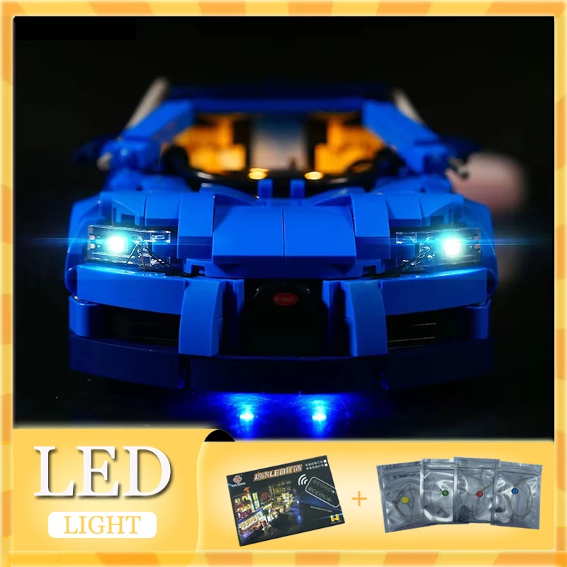 LEGO 50017 테크니컬 럭셔리카 로고 빌딩 블록 세트, DIY LED 라이트 키트, 블록 모델 없음