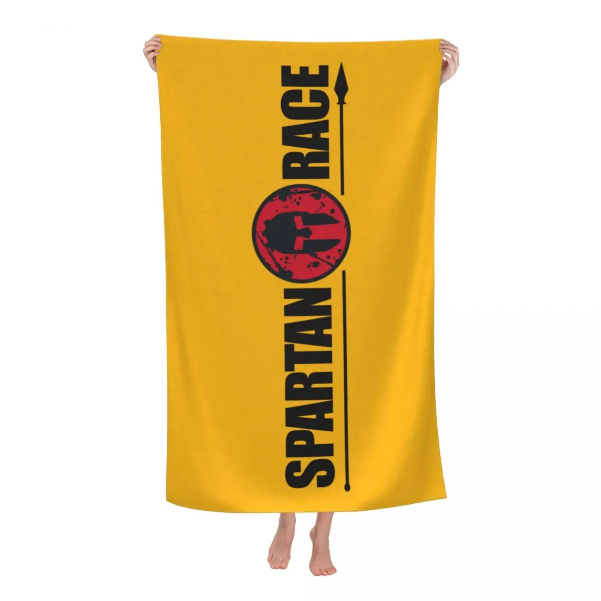 

Customized Sparta Spirit Spartan Race Super Soft Microfiber Bath Beach Towel Quick Drying Shower Yoga Towels