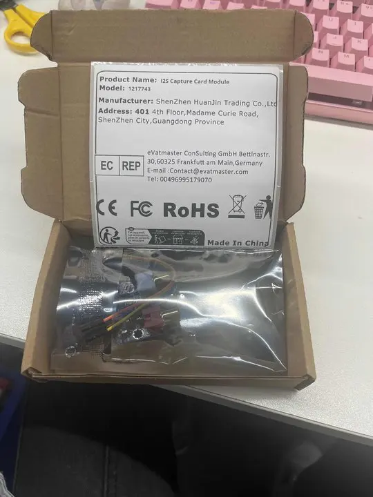 I2S ADC Audio I2S Capture Card Module WM8782S Audio Card Module 24BIT 192K 96K 48K Support 3.5MM/RCA Input