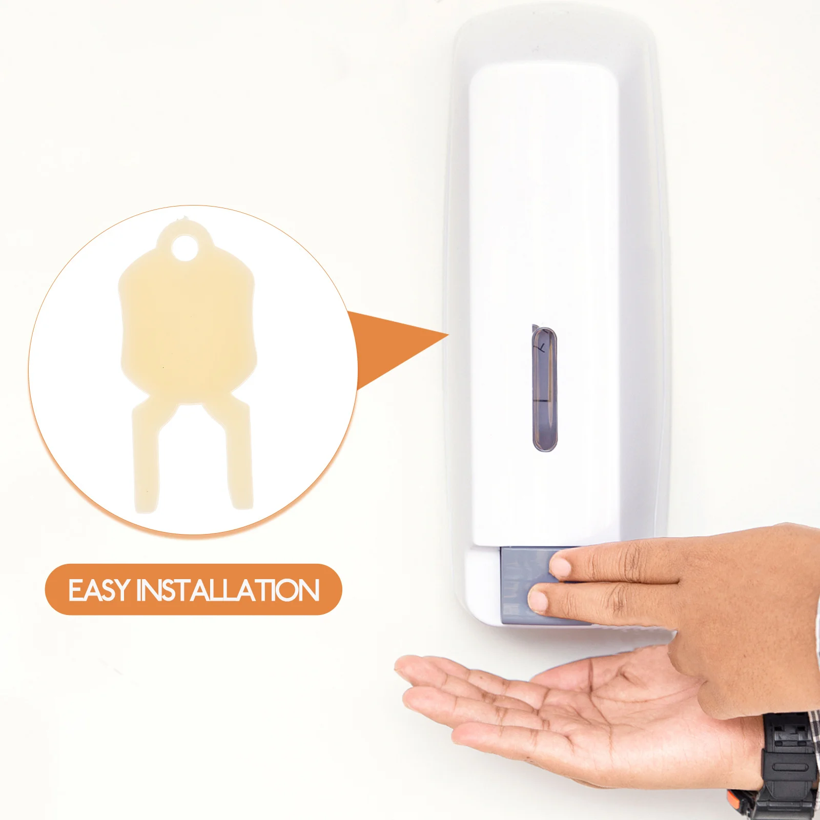 2 قطعة موزع الصابون البلاستيكي مفتاح عالمي استبدال اكسسوارات الحمام التجارية صيانة بسيطة مفتاح موزع الصابون #1