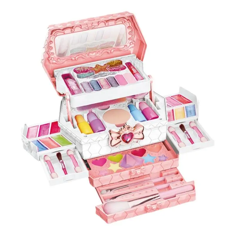 Set di giocattoli per il trucco Set di bellezza per giocattoli cosmetici lavabili per bambini Trucco per bambini Giocattoli per ragazze Giocattolo cosmetico lavabile Set di bellezza Bambina sicura