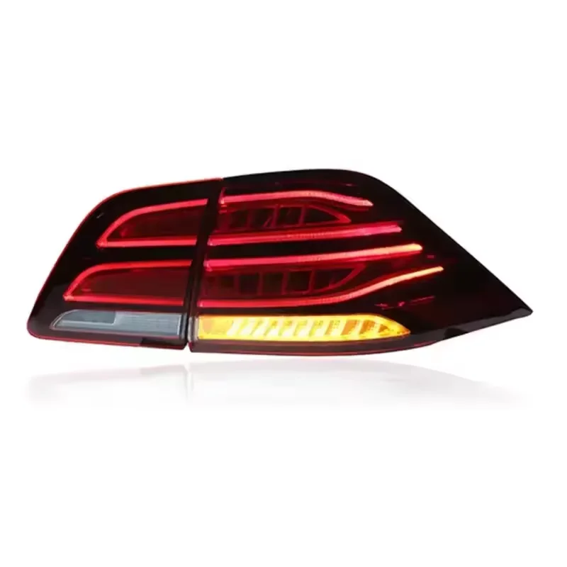 Image of GLE Style Voll-LED-Rückleuchten-Set für ML W166 mit dynamischem sequentiellem Blinker, Brems- und Rückfahrlicht, Plug&Play Heckleuchte