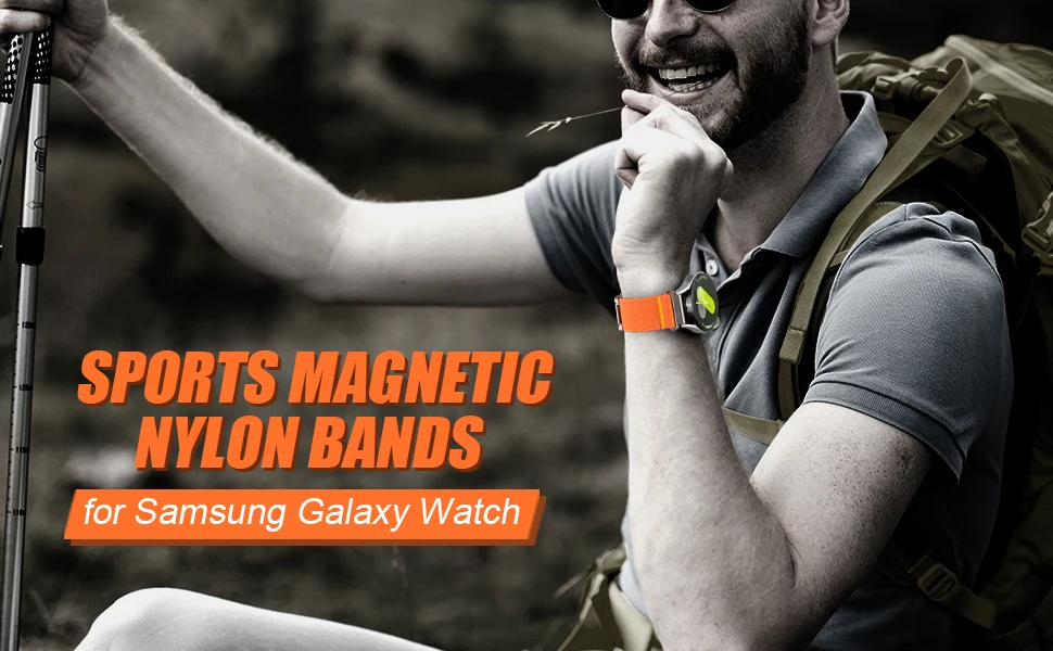20 mm 22 mm Universal-Uhrenarmbänder für Amazfit GTR 3/gtr 4/gtr 2/gts 4/Bip 6 Nylon-Magnetarmband Amazfit Active 2/Cheetah-Band – Detail 3