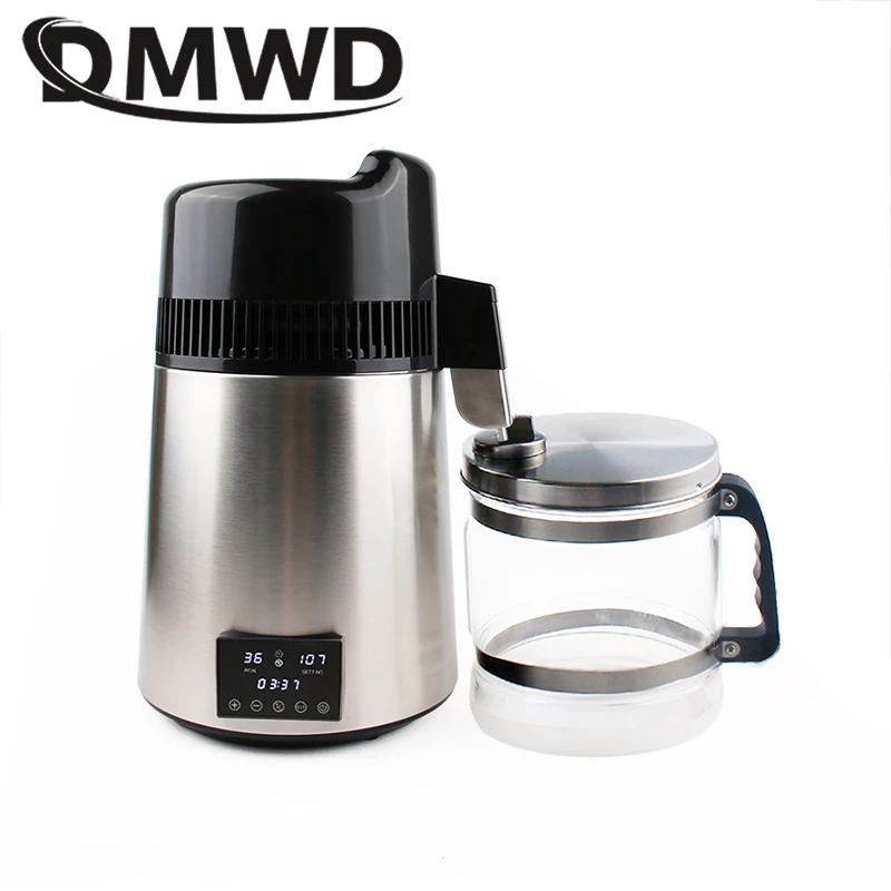 

6L Timing Pure Water Distiller Dental Distilled Medical Filter Stainless Steel Electric Purifier Jug Dew Machine 1L/h Dispenser