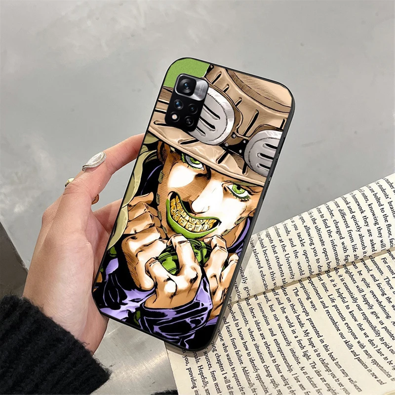 

Phone Case For Xiaomi Redmi note 14 Pro 14 13 12 11 10 Pro 14S 12S 11S Redmi 14C 13C 10 Jojo gyro zeppeli Anime