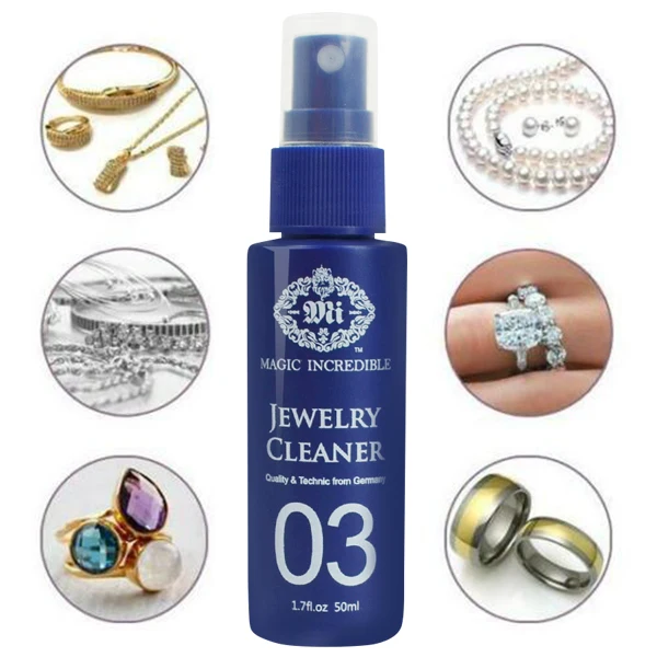 50ml Ultrasonic Jewelry Cleaner Solution Deep Clean and Restore Jewelry Sparkle for Jewelry Watch Diamond  Cleaning