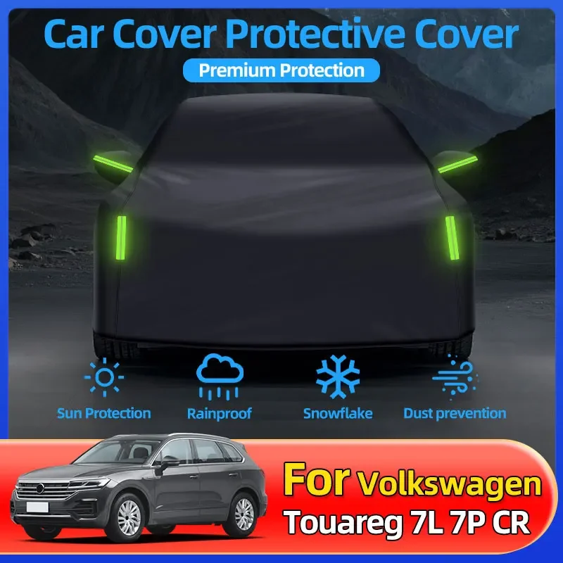 

Для Volkswagen Touareg 7L 7P CR: Утолщенная всесезонная универсальная защита от солнца, теплоизоляция, УФ-защита, водонепроницаемость для использования на улице