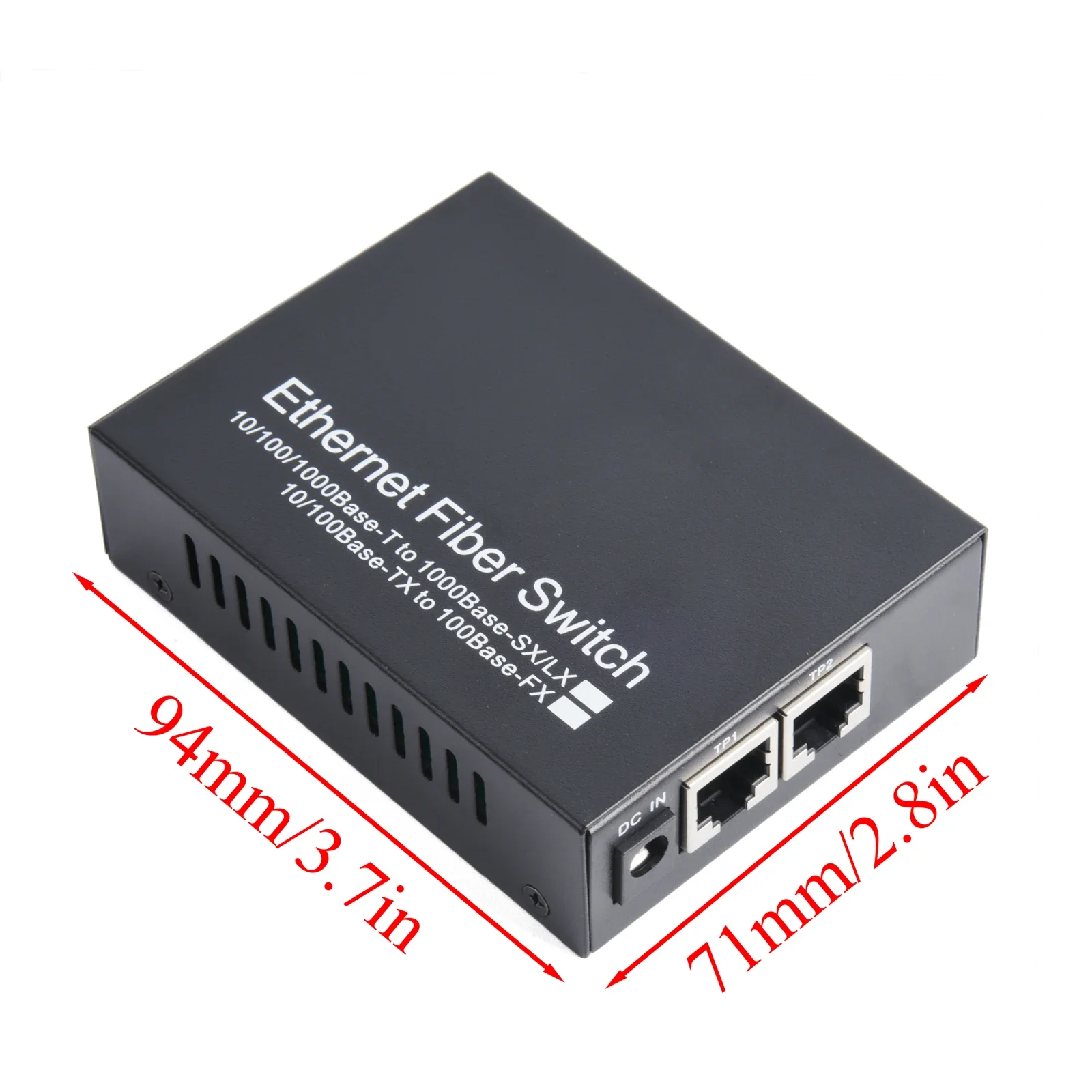 1PCS Gigabit SFP Media Converter 2 SFP to 2 RJ45 Transceiver 10/100/1000M Fiber Optic Switch With 3KM/20KM LC/SC SFP Module