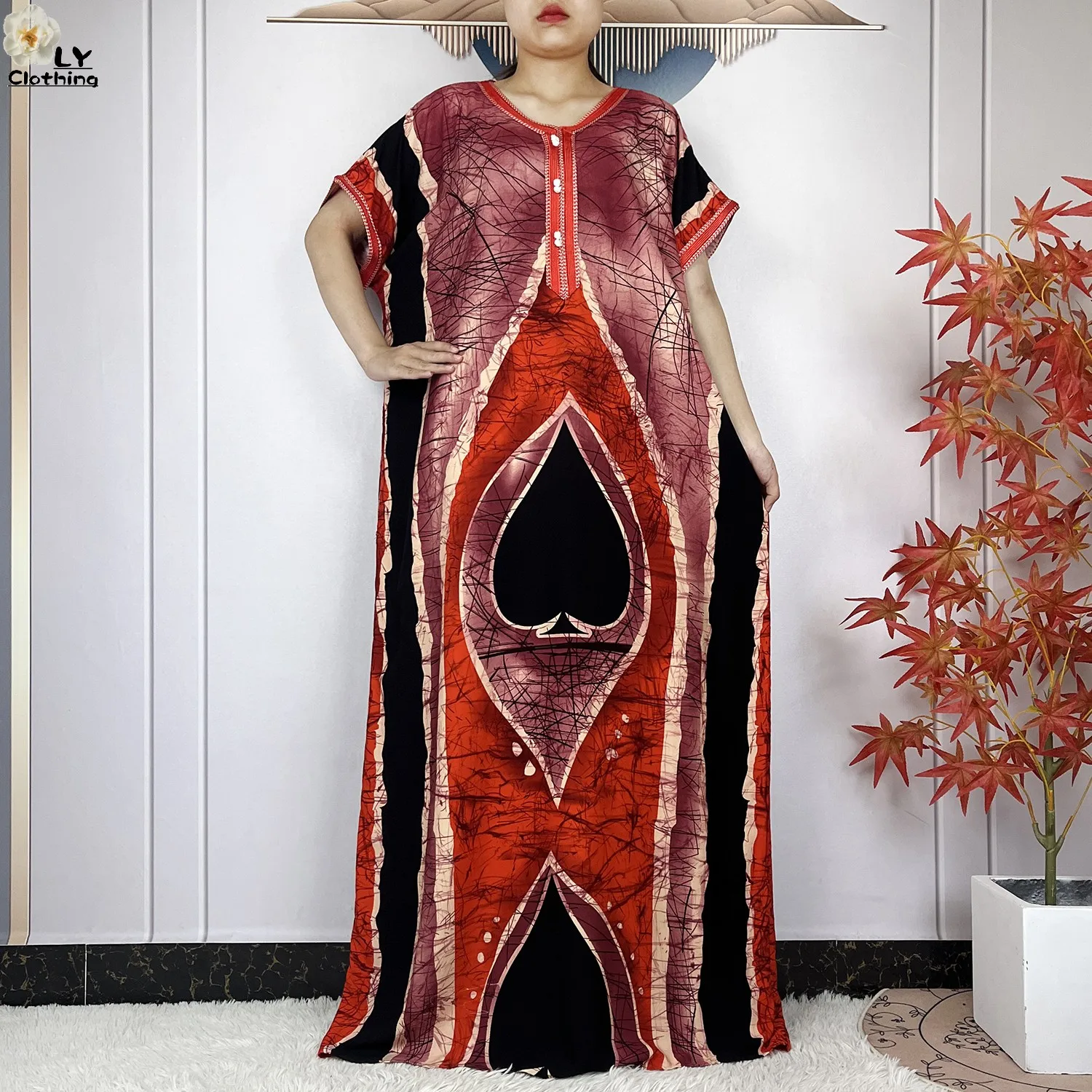 2024 New Dubai Fashion Party Short Sleeve Dress African Women Dashiki 100% Cotton Floral Loose Dress Islam Lady Elegant Dresses