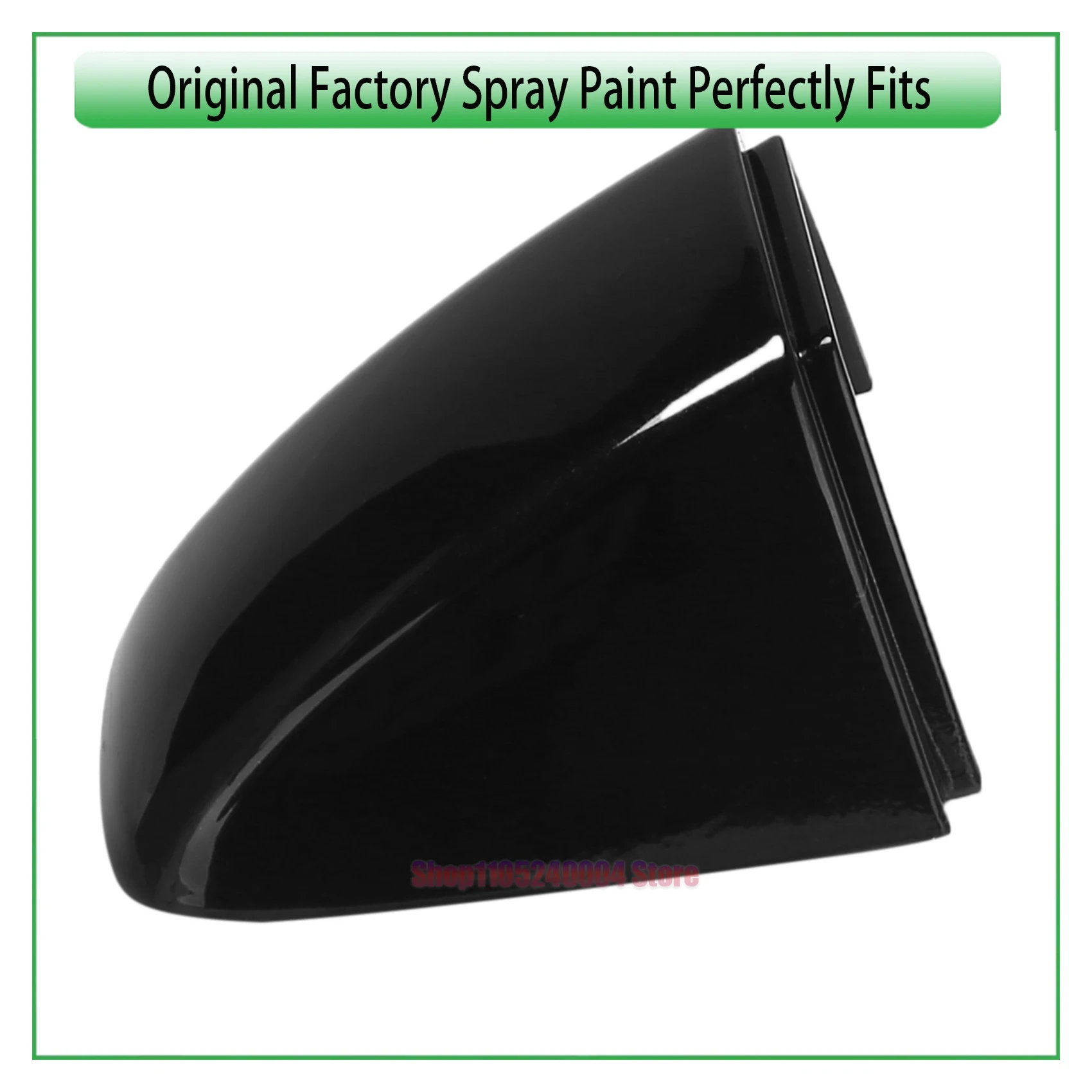 For VW Golf 7 Mk7 2012-2020 Car Left Front Door Handle Key Cover Cap Replacement Black Exterior Trim