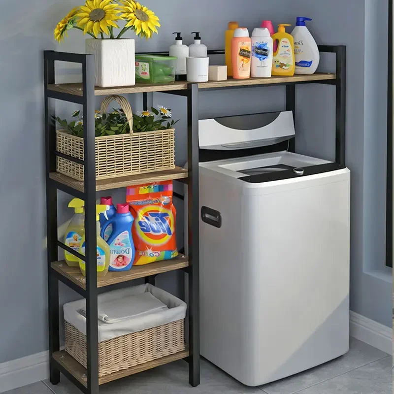 

Flip washing machine rack balcony drum washing machine next to bathroom