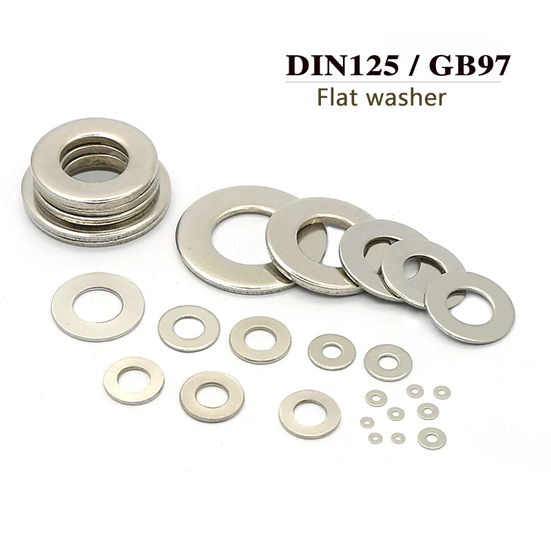 304 Stainless Steel Flat Washer M1.1/M1.4/M1.5/M1.6/M1.7/M2/M3/M3.5/M4/M5/M6mm Micro Meson Ultra-thin Adjust Plain Gasket