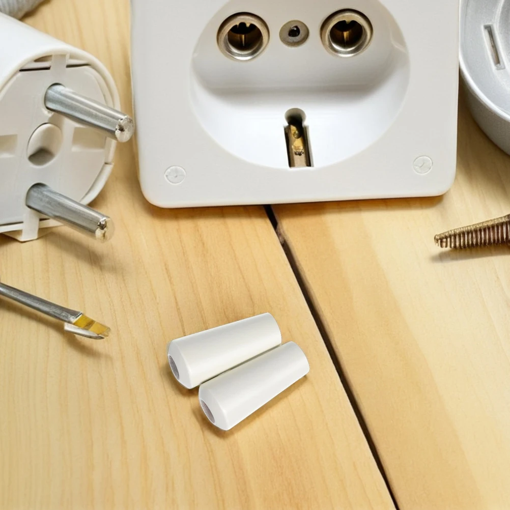 

20 Pcs Window Blinds Wooden Pendant Cord Pull Drops Knobs Drawstring Ends White Tassels Part