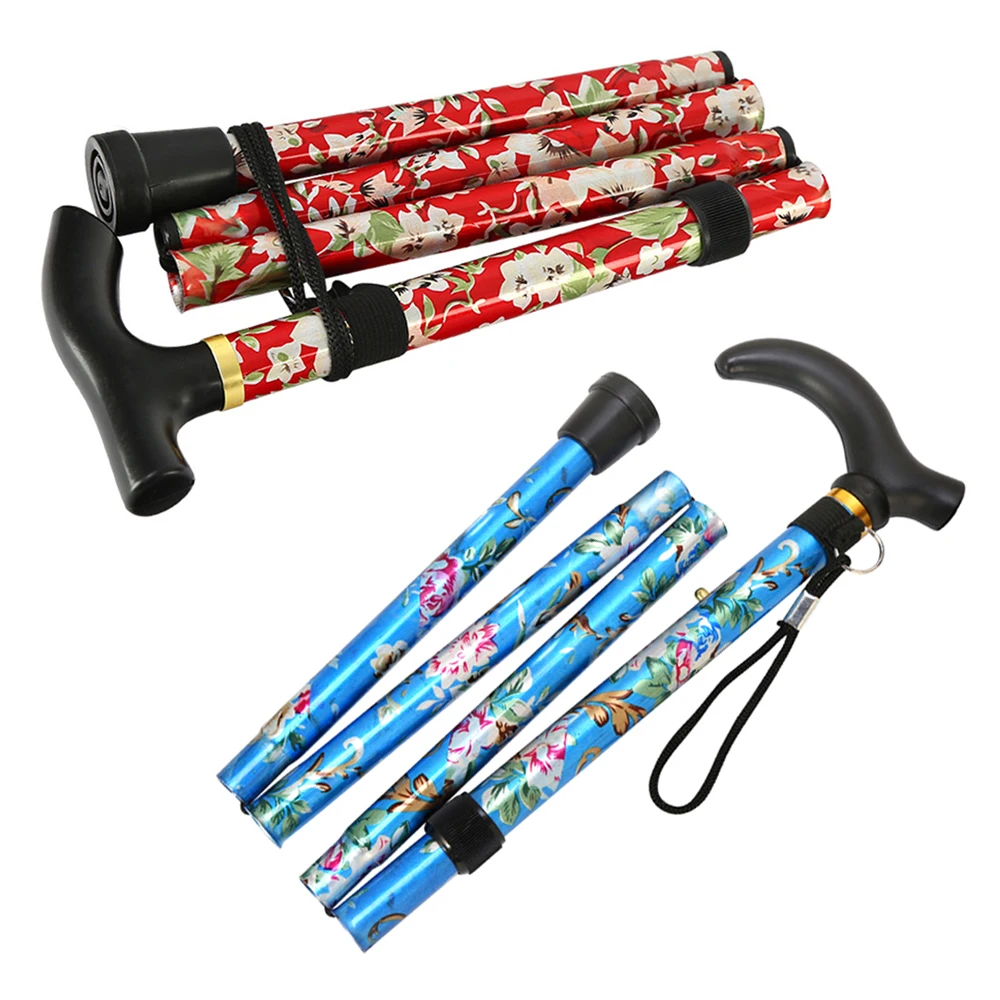 

Телескопическая трость-палка из алюминиевого сплава, 92 см, пятисекционная, складная, с Т-образной рукояткой, для пожилых людей, для ходьбы и треккинга