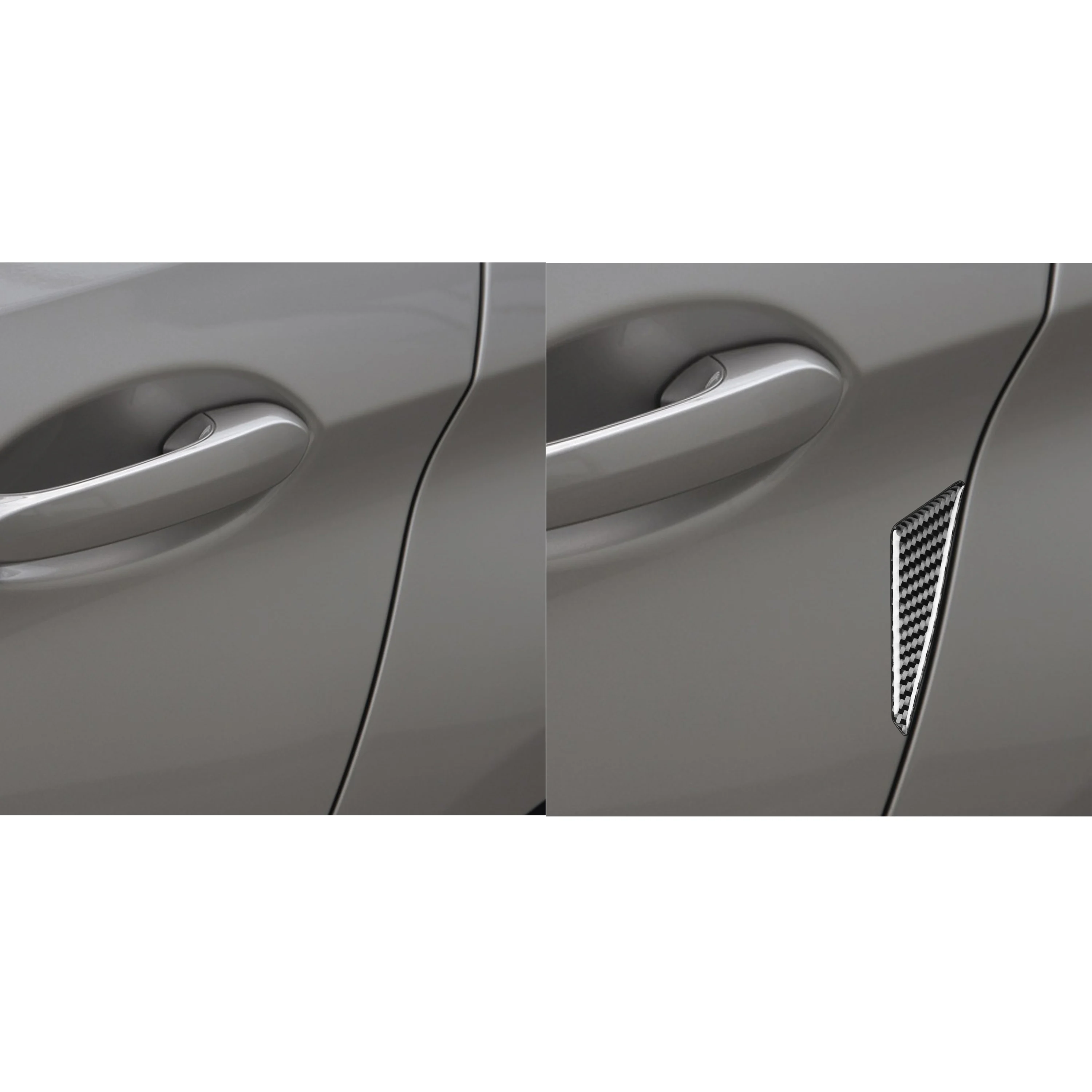 For Lexus SC 2002-2010 Carbon Fiber Decorative Door Anti-Collision Corner Protector Sticker Interior Styling Accessories