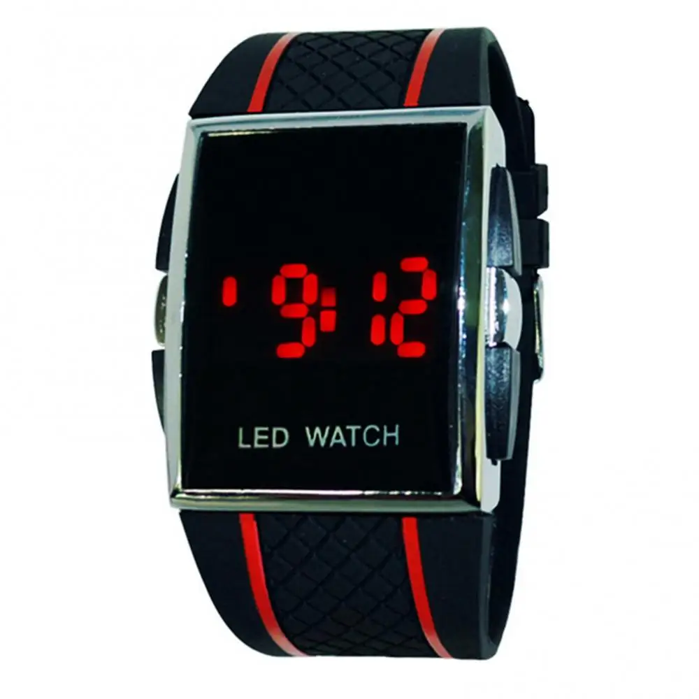 Unisex Fashion Men's Digital Wrist Watch LED Digital Display Square Case Cool Sports Casual Men Wrist Watch Kids