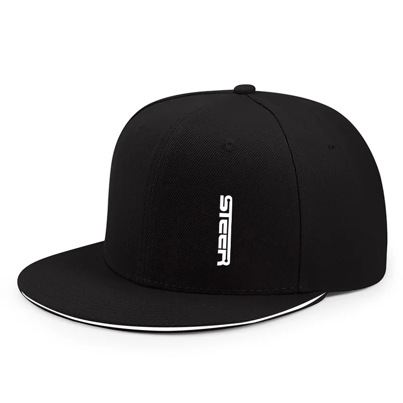 Geeignet für alle Jahreszeiten. Vielseitiger, lässiger Trend. Damen-Baseballkappen mit flacher Krempe. Outdoor-Straße, personalisierte Herrenhüte – Detail 3