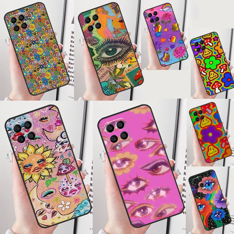 y2k Indie Aesthetic Hippie Art For Samsung Galaxy M12 M13 M14 M15 M35 M55 M34 M54 M33 M53 M21 M31 M11 M32 M52 M06 M16 Case