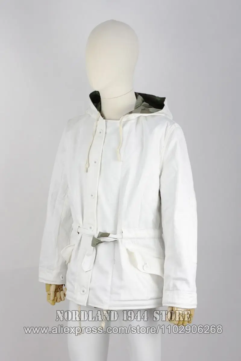 Parka d'Hiver Réversible à Motif Éclaboussures Allemandes pour Cosplay, Reproduction de CamSolomon Heinland 1944