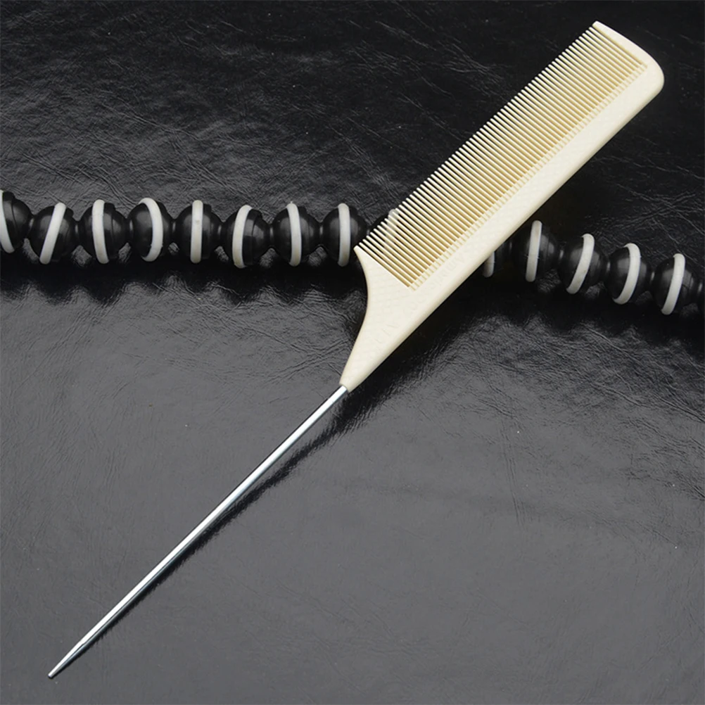 

4pcs Anti-static Pintail Combs Durable Elastic for Hair Styling Salon Use Professional Steel Needle Tail Combs
