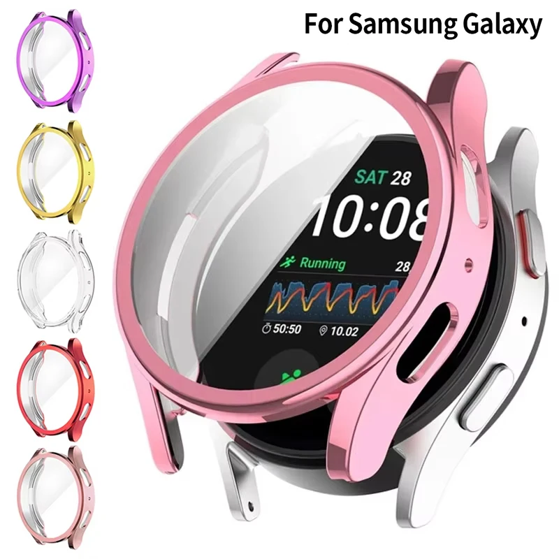 

Мягкий чехол из ТПУ для Samsung Galaxy Watch 7, 40 мм, 44 мм, защитная мягкая обложка, силиконовый бампер из ТПУ, защита экрана, полные аксессуары