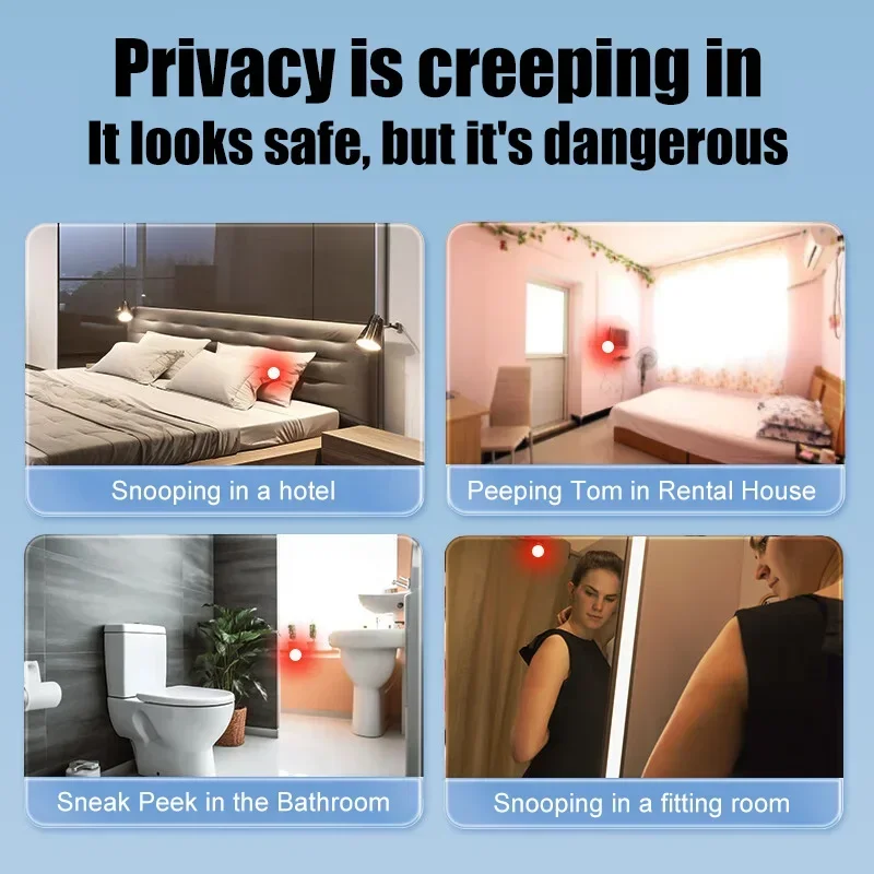 Anti Candid Infrared Ray Hide Camera Detector Optical Filter Glass Anti-Snooping Hotel Privacy Protection Door Window Monitoring