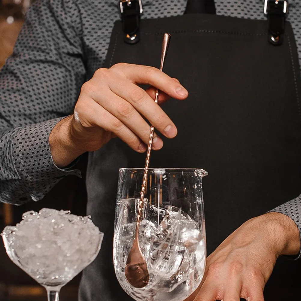 

2Pcs Spiral Bar Cocktail Spoon Premium Stainless Steel Long Handle for Easy Grip and Mix in Coffee Shop Dessert Shop