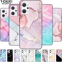 For OPPO Reno 9A 7A Case Soft TPU Fashion Marble Silicone Bumper Covers for OPPO Reno 9 A 5G CPH2523 Reno7A Protector Reno9 A