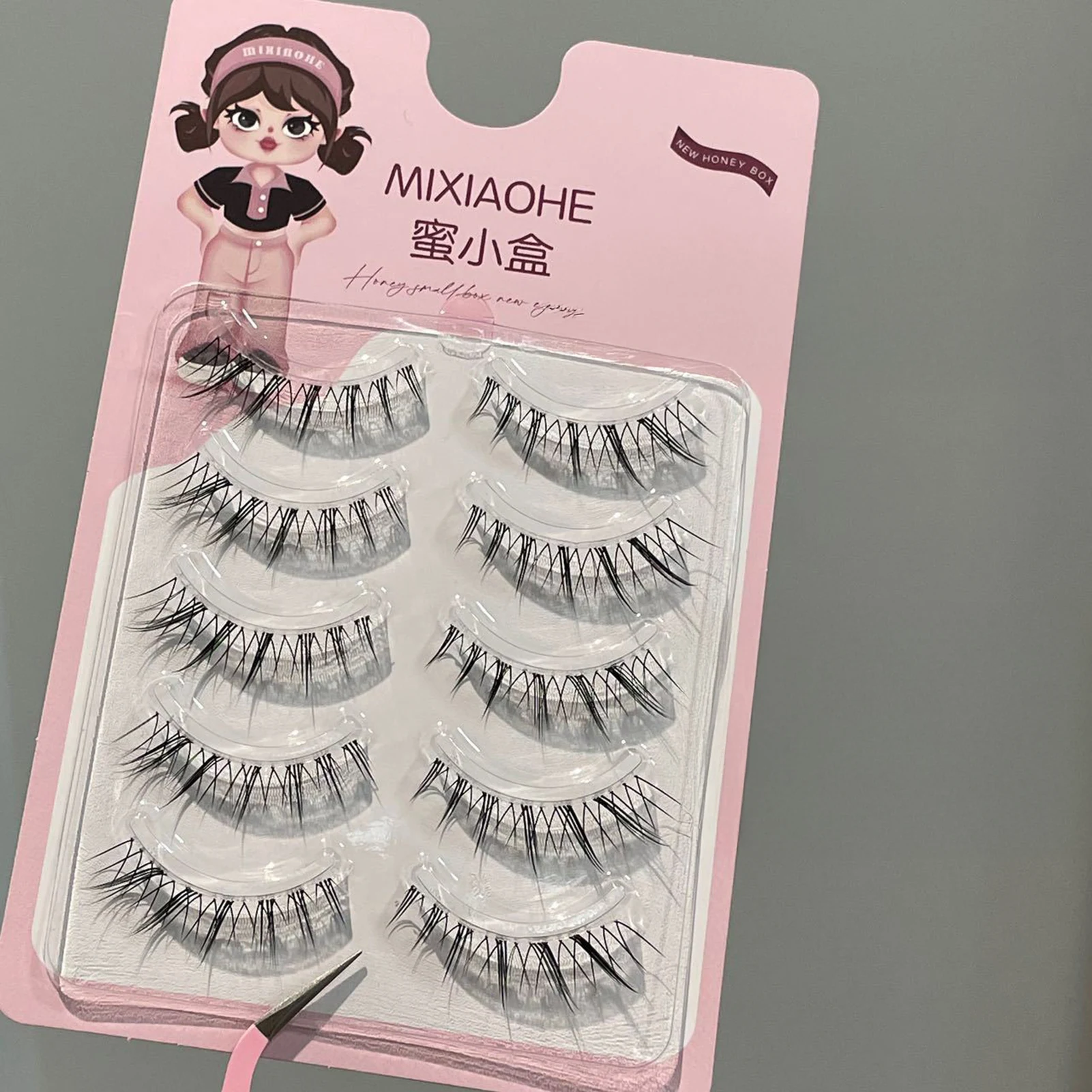 Fox- Eyelashes Korean style Cool False Eyelash full strips Manga Natural Wispy Lashes for Women Party makeup products