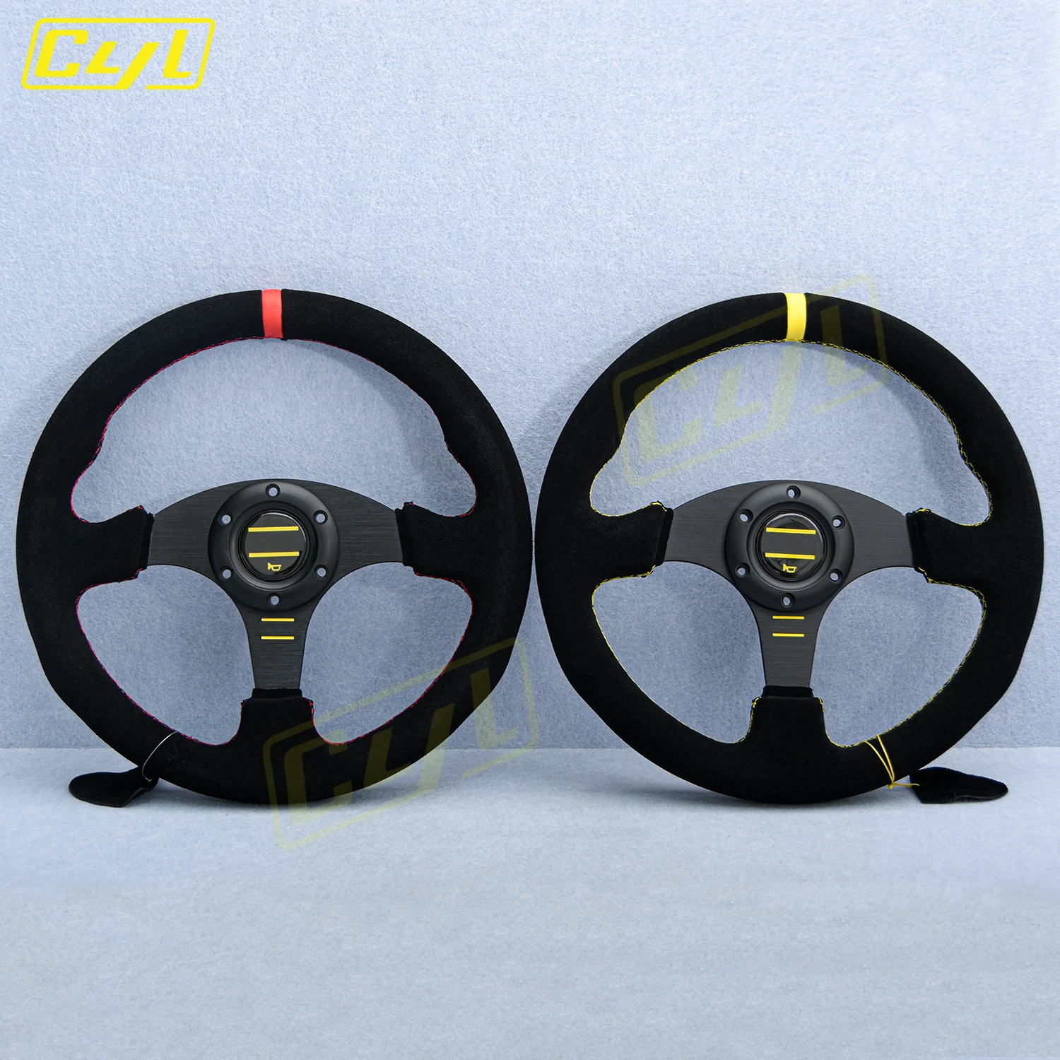 JDM Racing 13 pollici in pelle scamosciata volante simulatore di gioco sport volante accessori per auto