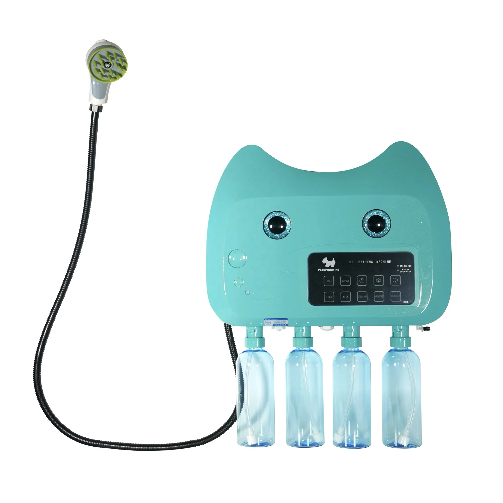 

Pet Grooming Cleaning Products 4 Bottles Bath Massage Cat and Dog Bath SPA Bubble Machine Automatic Shampoo Mixing Dilution