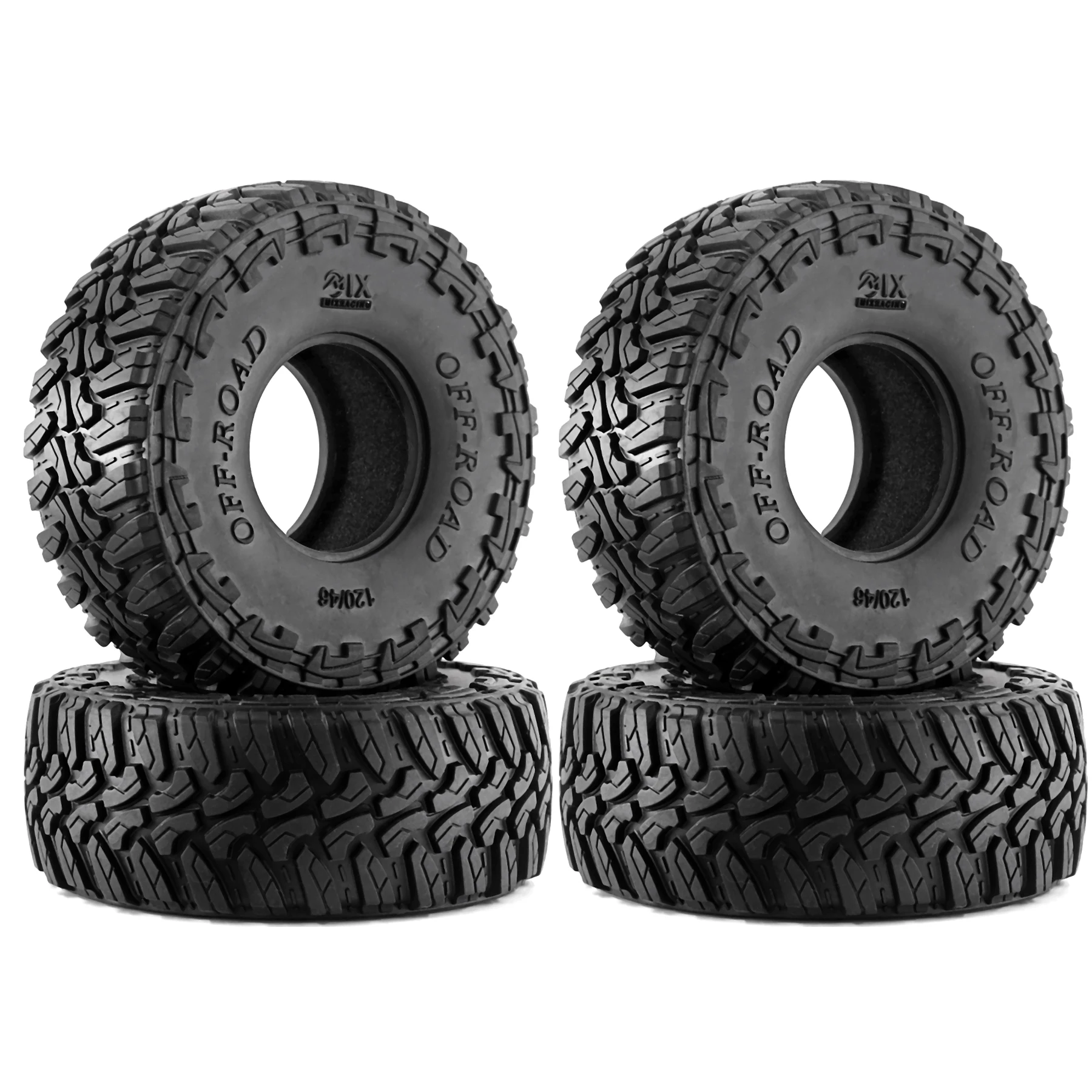 

4pcs 1.9-inch RC crawler high-grop rubber tires are suitable for TRX4/TRX6 axial SCX10I/I/Il, Redcat GEN7 GEN8, RC4WD D90 RC Car