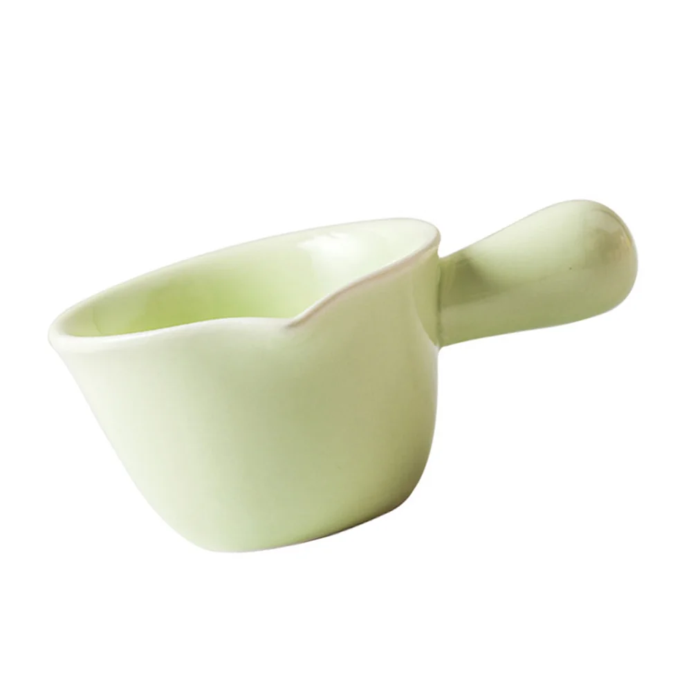 

70Ml Handle Milk Pot Ceramic Mini Casserole Pot Multifunctional for Soup Porridge Stew Single Serving Cookware Microwave and
