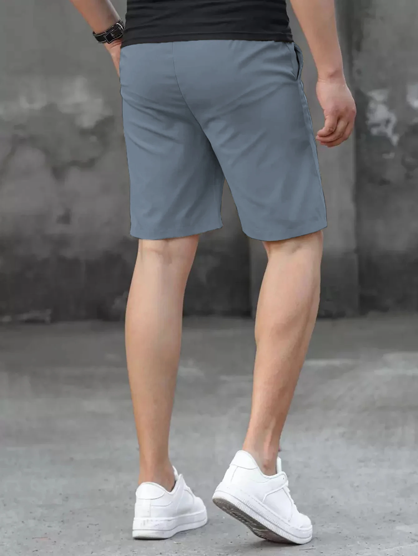 شورت كاجوال رجالي صيفي جديد، شورت برمودا، شورت للركض للياقة البدنية، شورت بخصر مطاطي عتيق #3