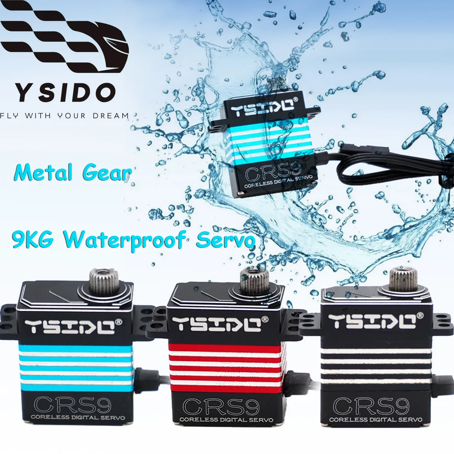 

9KG RC Digital Micro Servo Водонепроницаемый сервопривод с металлической шестерней и сервоприводом 25T для 1/18 RC Car TRX-4 TRX-6 SCX10 III RC Crawler Cars